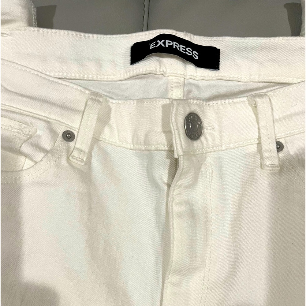 EXPRESS- Winter White Denim Legging Mid Rise (NWOT) Size - 10 R